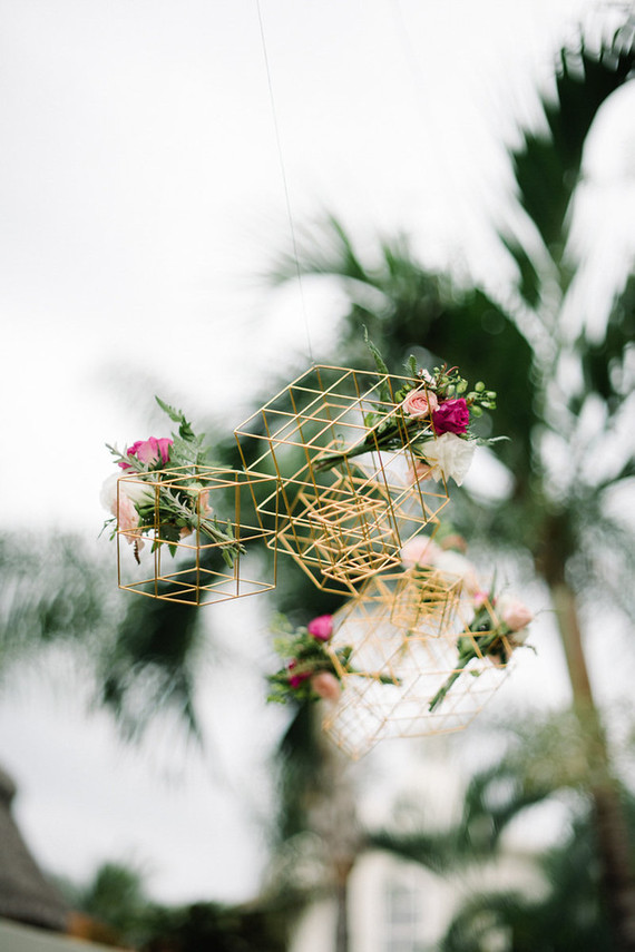Modern floral installation
