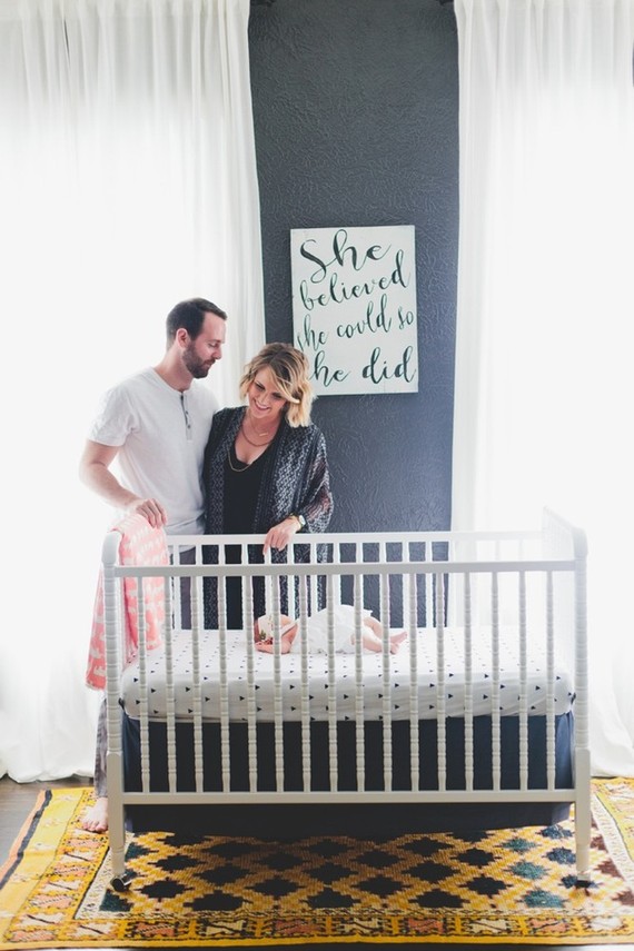 modern girls nursery