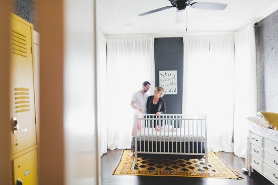 modern girls nursery