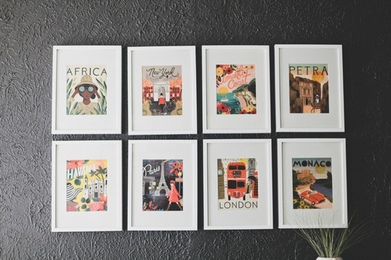 rifle paper co prints framed
