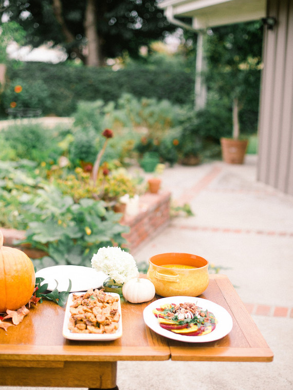 At home fall engagement session