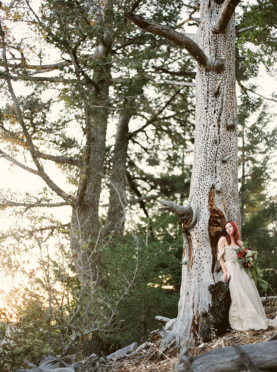 Outdoor bridal portrait