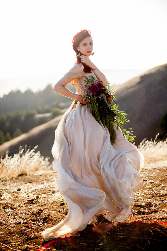 Outdoor bridal portrait