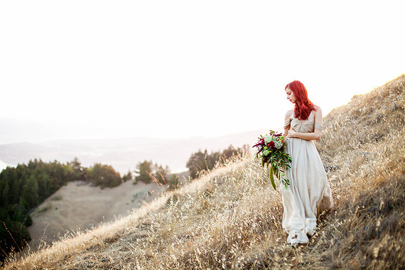 Outdoor bridal portrait