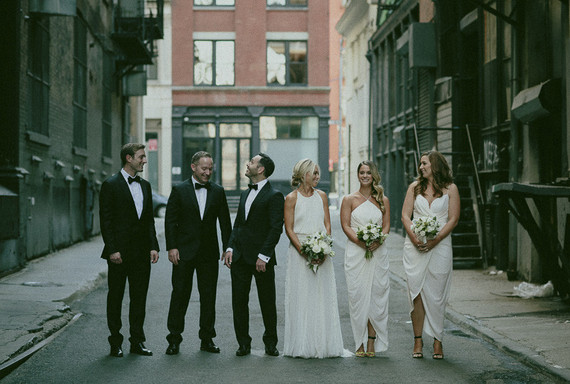 New York City wedding party portrait