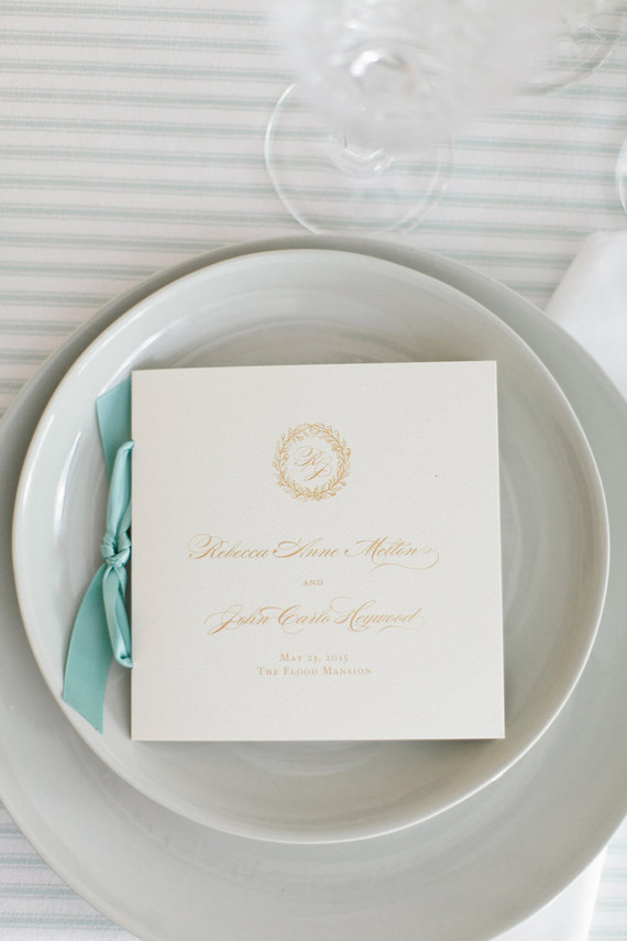 Elegant wedding invitation