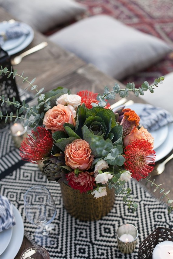 Summer wedding florals