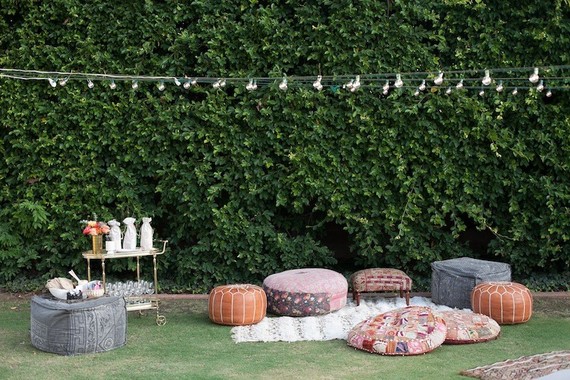 Eclectic outdoor dinner party