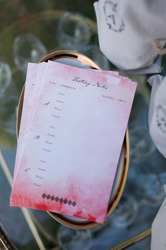 Wine tasting notes Inspiration