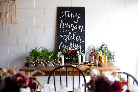 Modern fall baby shower
