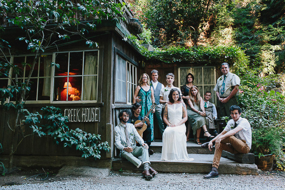 Wedding party portrait