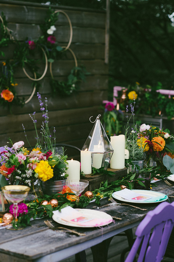 Bohemian summer dinner party