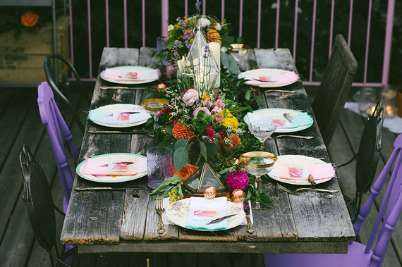 Bohemian summer dinner party