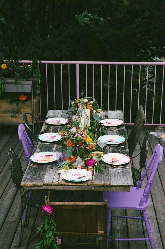 Bohemian summer dinner party