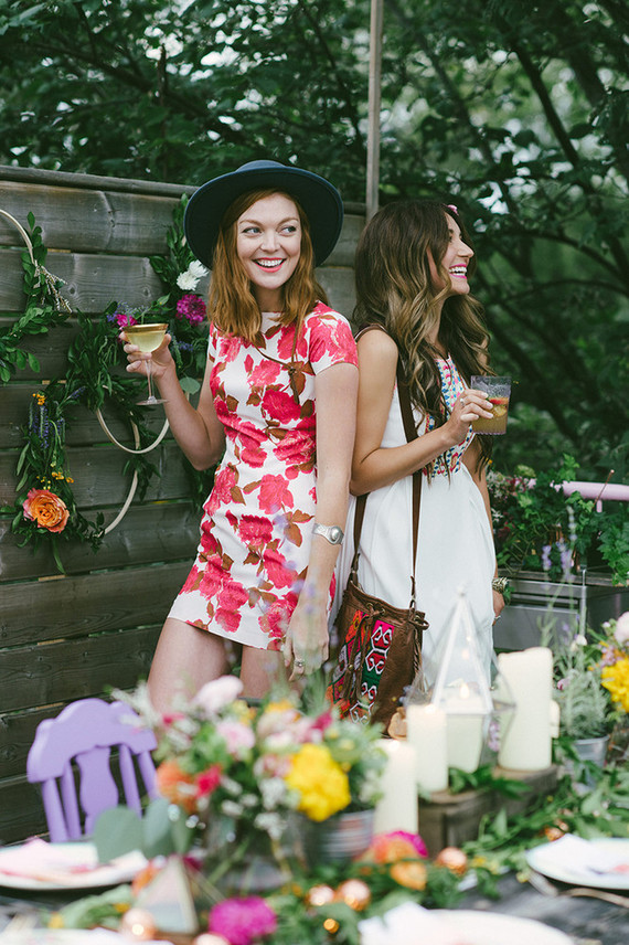 Bohemian summer dinner party