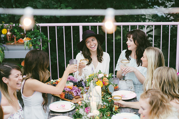 Bohemian summer dinner party