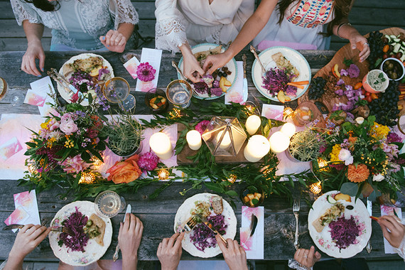 Bohemian summer dinner party