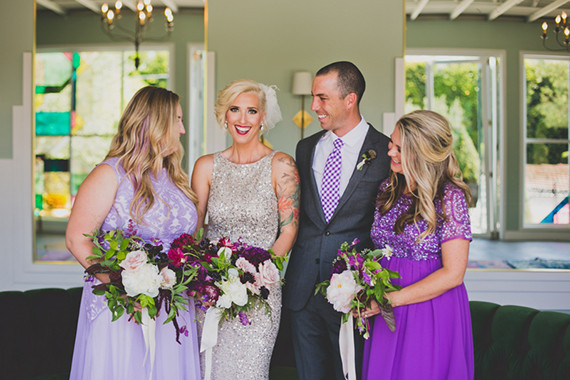 Purple bridesmaids dress