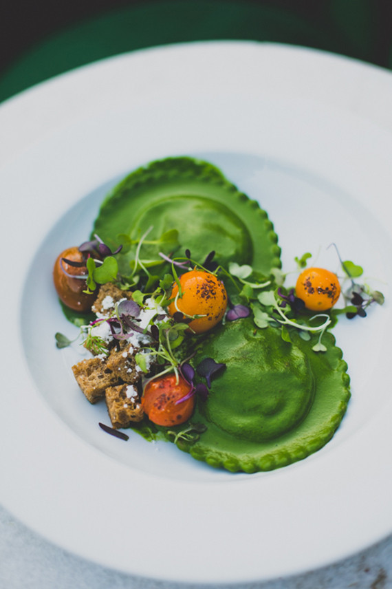 Room Forty wedding food