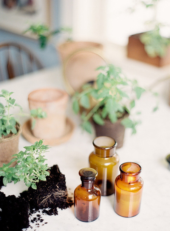 vintage amber bottles