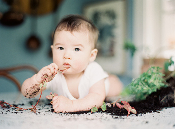 baby portraits on film