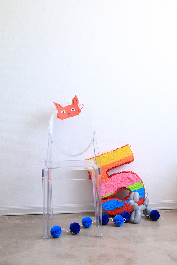 bright modern 5th birthday