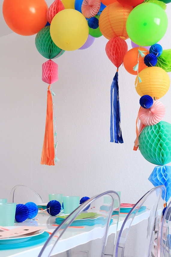 bright modern 5th birthday