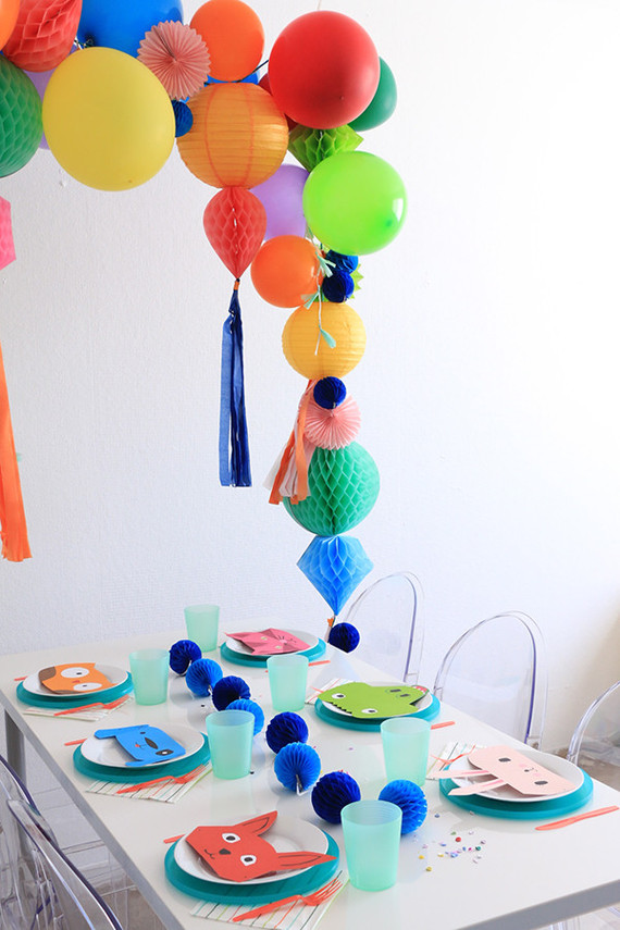 bright modern 5th birthday Inspiration