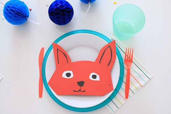 animal place setting
