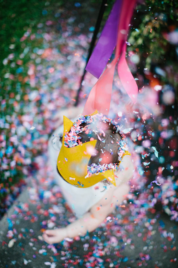 first birthday confetti piÃ±ata Inspiration