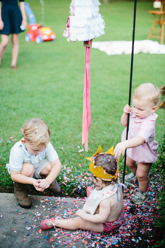first birthday confetti piÃ±ata Inspiration