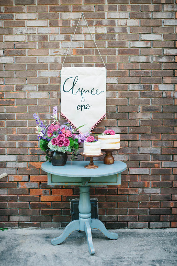 floral first birthday