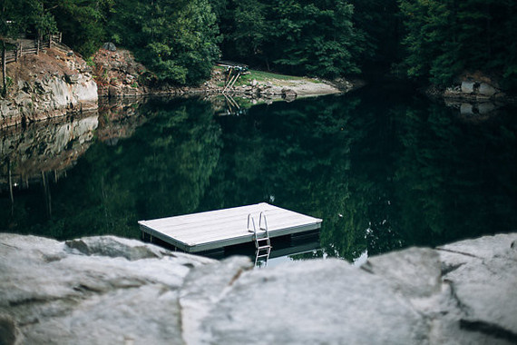 swimming hole in a rock quarry Inspiration