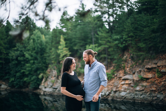rock quarry maternity photos Inspiration