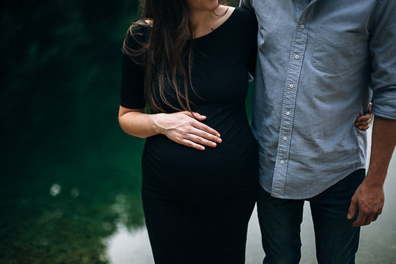 rock quarry maternity photos