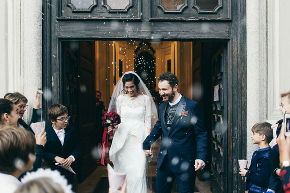 Romantic autumn Italian wedding