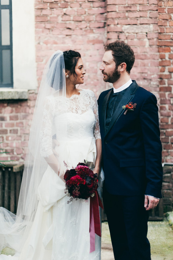 Romantic autumn Italian wedding