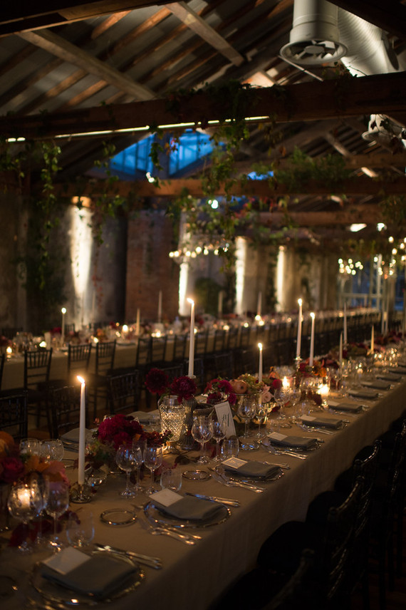 Long reception table