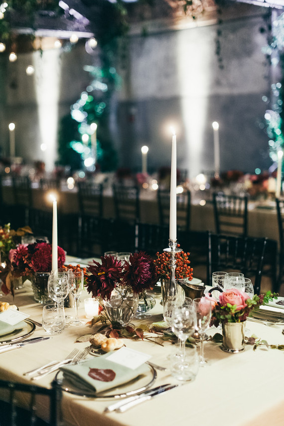 Romantic autumn tablescape