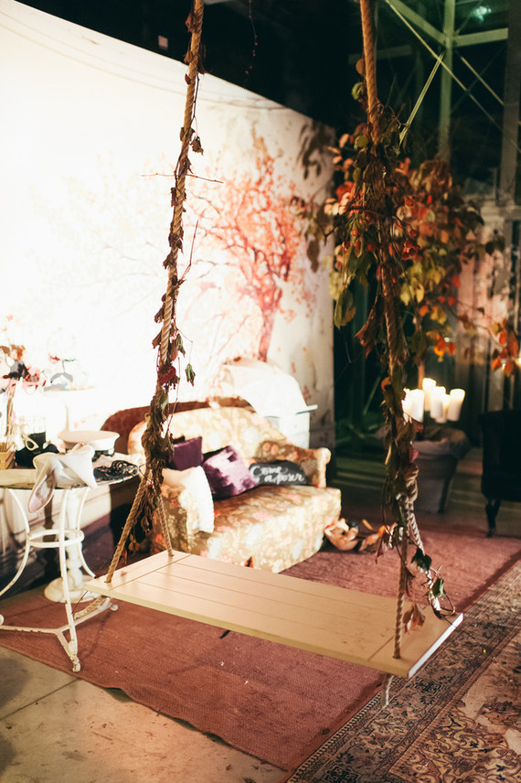 Floral swing