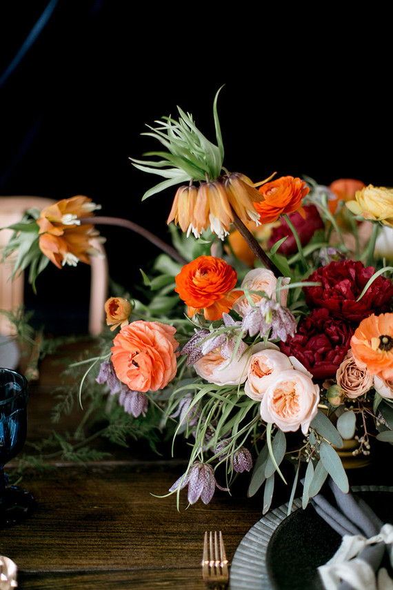Fall jewel toned wedding inspiration Inspiration