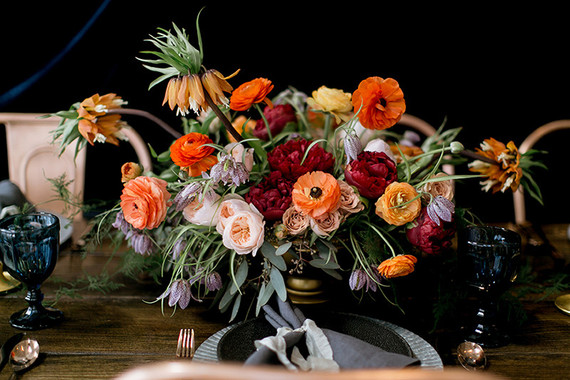 Fall jewel toned wedding inspiration Inspiration