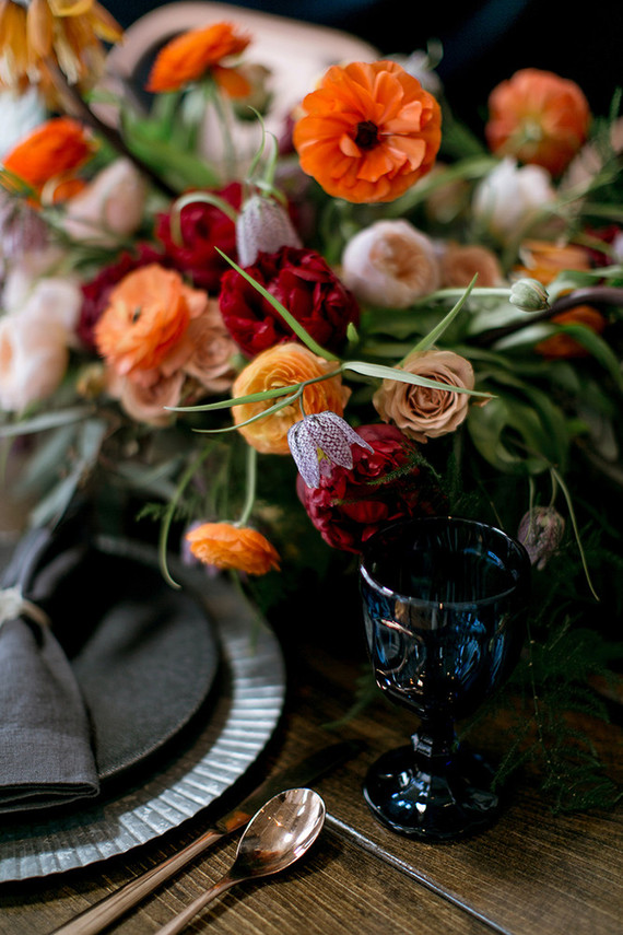 Fall jewel toned wedding inspiration Inspiration