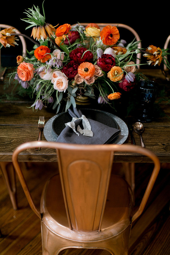 Fall jewel toned wedding inspiration