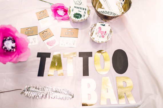 tattoo bar for birthday party Inspiration
