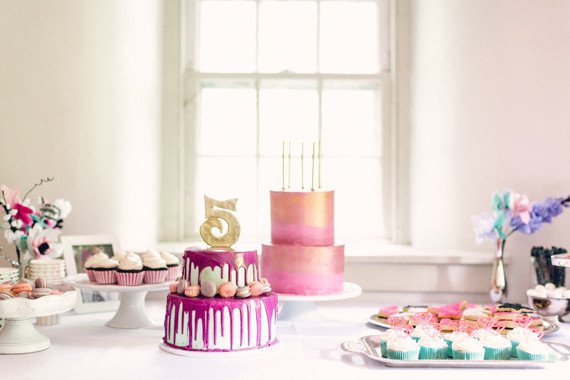 pink dessert table