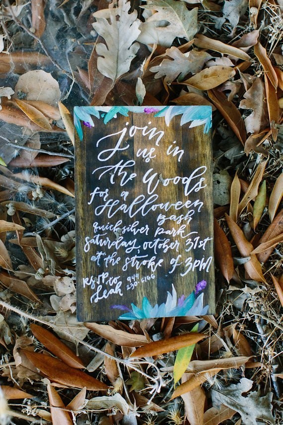 wood invite