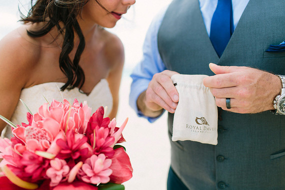 Sandbar elopement in Fiji Inspiration