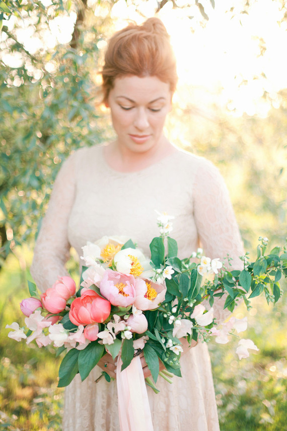 Summer bridal bouquet
