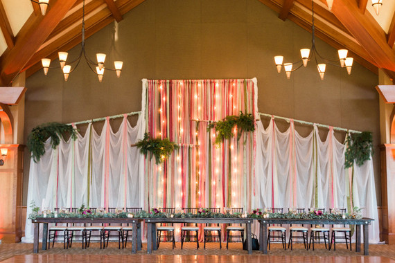Head table backdrop